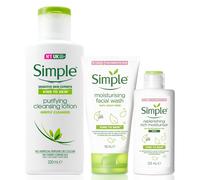 Simple KindToSkin BundleOf RichMoisturiser, Lotion, Facewash&Sheetmask