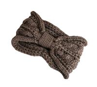 Simple Knitted Braided Bowknot Headband Elastic 8cm Wide Design Lightweight Hair Decoration for Lady Women Stretchy Knit Headdress