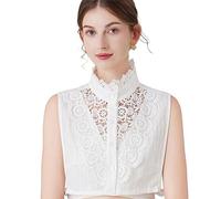 Simple Lace Pattern Trim Decorative Collar Woman Sweater Dress Clothes Sewing Pattern False for Women Sew on Applique for Girls