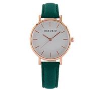 Simple Ladies Watch Women's Watch Middle School Student Belt Watch Stone 24 Hour Watches (Green, One Size)