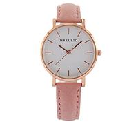 Simple Ladies Watch Women's Watch Middle School Student Belt Watch Stone No Battery Watches (Pink, One Size)