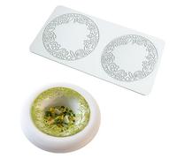 Simple Leaf Branch Pattern Laces Mat Fondants Embosser Bakings Decorations Molds Cake Fondants Silicones Molds Easy to Use Impression Mats Bakings for Sugarcrafts Sugar Laces Cake Decorations