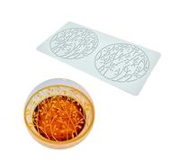 Simple Leaf Branch Pattern Laces Mat Fondants Embosser Bakings Decorations Molds Cake Fondants Silicones Molds Easy to Use Impression Mats Bakings for Sugarcrafts Sugar Laces Cake Decorations