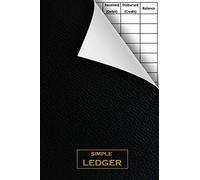Simple Ledger: 6 Column Payment Record, Tracker Log Book, Personal Checking Account Balance Register, Checking Account Transaction Register
