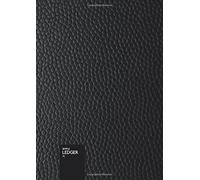 Simple Ledger XL: Cash Book | 110 pages | Large Format DIN A4 | Simple Income Expense Book | Black Leather Look | Durable Softcover