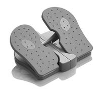 Simple Leg Exerciser While Sitting for Seniors, Foot Pedal Exerciser Under Desk Foot Rest with Massage Help Leg Muscles Release Varicose Veins for Elder at Office Home Gray