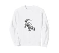 Simple Leopard Gecko Lizard Outline Art Sweatshirt