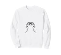 Simple Leopard Gecko Lizard Outline Art Sweatshirt