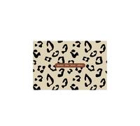 (Simple leopard print, 80X100cm 31.5X39.3in) High-end simple and advanced entry door floor mat, pvc silk ring stepping foot pad entering the door, anti-skid
