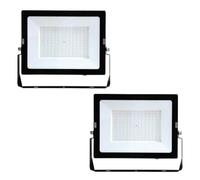 Simple Lighting® Pack of 2 x 150W LED Floodlight Outdoor, 13120 Lumens Each, 6500K Cool White, IP65 Waterproof, Eco Flood, Warehouse Industrial