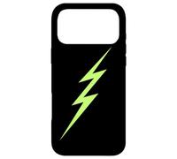 Simple Lightning Bolt Minimal Lime Green and Black Case for iPhone 17 Pro Max