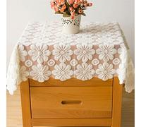 Simple Line Embroidery Household Dining Table Cloth Bedside Table Table Cloth Living Room Coffee Table Table Cloth Cover Cloth (35.4*35.4 inches)
