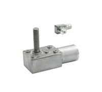 Simple Linear Actuator Worm Gear electronic starter 8mm*33mm Output Screw Shaft with Screw Flange 2 To 150 RPM M8 Lead Screw Push Rod electronic starter MQXFCZUX(6 RPM,24V)