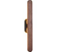 Simple Linear LED Wall Lamp Long Strip 3-Color Wall Light 180° Rotatable New Long Strip Black Walnut Wall Sconce for Bedroom Living Room Study Room Dining Room Stairs Porch Hall Resta
