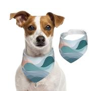 Simple Lines Waves Dog Bandana Cat Bandana 1PC Dog Accessories for Small Dogs