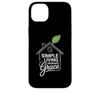 Simple Living Abundant Grace Christian Case for iPhone 14 Plus