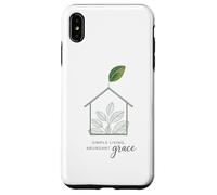 Simple Living Abundant Grace Christian Home Inspiration Case for iPhone XS Max