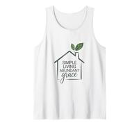 Simple Living Abundant Grace Christian Home Tank Top