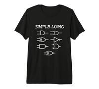 Simple Logic Electronics Electrical Logic Gates Premium T-Shirt