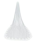 Simple Long Elegant Lace Single Layer Mesh Veil Bridal Veils Wedding Accessories(Ivory White,30cm)-White