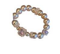 Simple Love Pink Pearl Bracelet 2025 New Sense Niche High Value Temperament Personalized Fashion Shiny Bracelet