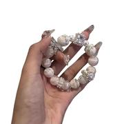 Simple Love Pink Pearl Bracelet 2025 New Sense Niche High Value Temperament Personalized Fashion Shiny Bracelet