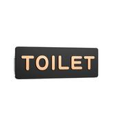 Simple Men and Women Bathroom Signs WC Public Toilet Guide Index Hotel To The Left and Right Restroom Prompt Toilet Sign(1,30x10cm)