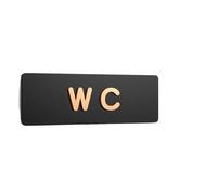 Simple Men and Women Bathroom Signs WC Public Toilet Guide Index Hotel To The Left and Right Restroom Prompt Toilet Sign(2,24x8cm)