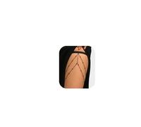 Simple Metal Leg Body Chain Jewelry Multi-layered Bead Tassel Thigh Chain Summer Beach Thigh Body Chain Jewelry for Women, M, alloy, No Gemstone