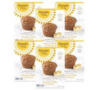Simple Mills Almond Flour Baking Mix Banana Muffin and Bread Mix Gluten Free Vegetable Based Paleo Friendly 9oz (Pack of 6)