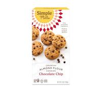 Simple Mills Naturally Gluten Free Crunchy Cookies, Chocolate Chip, 5.5 oz