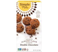 Simple Mills Naturally Gluten Free Crunchy Cookies, Double Chocolate, 5.5 oz