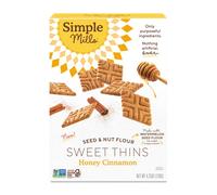 Simple Mills Sweet Thins Cookies, Seed and Nut Flour, Honey Cinnamon - Gluten Free, Paleo Friendly, Healthy Snacks, 4.25 Ounce (Pack of 1)