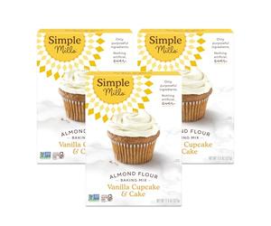 Simple Mills Vanilla Cake Mix, 11.5 oz (Pack of 3)
