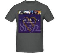 Simple Minds Glittering Prize 8192 Black Tee Shirts f Men Grey 3XL