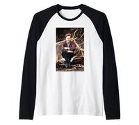Simple Minds Jim Kerr Once Upon A Time by Virginia Turbett Raglan Baseball Tee