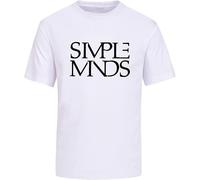 Simple Minds Mens Men T Shirt Fashion Cotton Top Graphic Unisex Basic Short Sleeve Cotton Casual Men T Shirt White Black XL