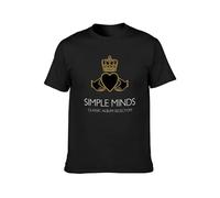 Simple Minds Men's T-Shirt Unisex Tee T-Shirt Black 3XL