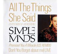 Simple Minds - SIMPLE MINDS - ALL THE THINGS SHE SAID 12in USA ISSUE [23459]