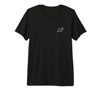 Simple Minimalist Badge Patch Line Art Groundhogs Groundhog Premium T-Shirt