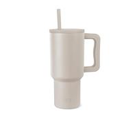 Simple Modern 30 oz Trek Tumbler with Handle and Straw | Insulated Stainless Steel Water Bottle Iced Coffee Cup Travel Mug | Gifts for Women | Trek Collection | 890ml | Almond Birch