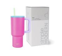 Simple Modern 30 oz Trek Tumbler with Handle and Straw | Insulated Stainless Steel Water Bottle Iced Coffee Cup Travel Mug | Gifts for Women | Trek Collection | 890ml | 80s Mix