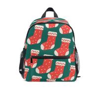 simple modern backpack kids Christmas Red Socks, Christmas Red Socks, M, Fashion