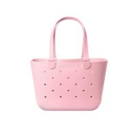 Simple Modern Beach Bag Rubber Tote | Waterproof Large Tote Bag with Zipper Pocket for Beach, Pool Boat, Groceries, Sports | Getaway Bag Collection | Blush
