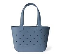 Simple Modern Beach Bag Rubber Tote | Waterproof Large Tote Bag with Zipper Pocket for Beach, Pool Boat, Groceries, Sports | Getaway Bag Collection | Blue Dune | Large