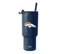 Simple Modern Denver Broncos Tumbler with Flip Lid, Straw 30oz | NFL