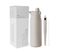 Simple Modern Filtered Water Bottle | Insulated Stainless-Steel Carbon Filter Travel Water Bottles | Reusable for Clean Drinking Water On The Go | 34oz, Almond Birch