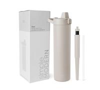 Simple Modern Filtered Water Bottle | Insulated Stainless-Steel Carbon Filter Travel Water Bottles | Reusable for Clean Drinking Water On The Go | 24oz, Almond Birch