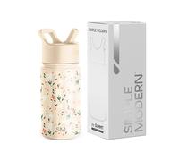 Simple Modern Kids Water Bottle with Straw | Insulated Stainless Steel Reusable Tumbler for Toddlers, Girls, Boys | Summit Collection | 415ml | Chloe Floral