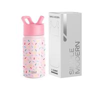 Simple Modern Kids Water Bottle with Straw | Insulated Stainless Steel Reusable Tumbler for Toddlers, Girls, Boys | Summit Collection | 415ml | Confetti